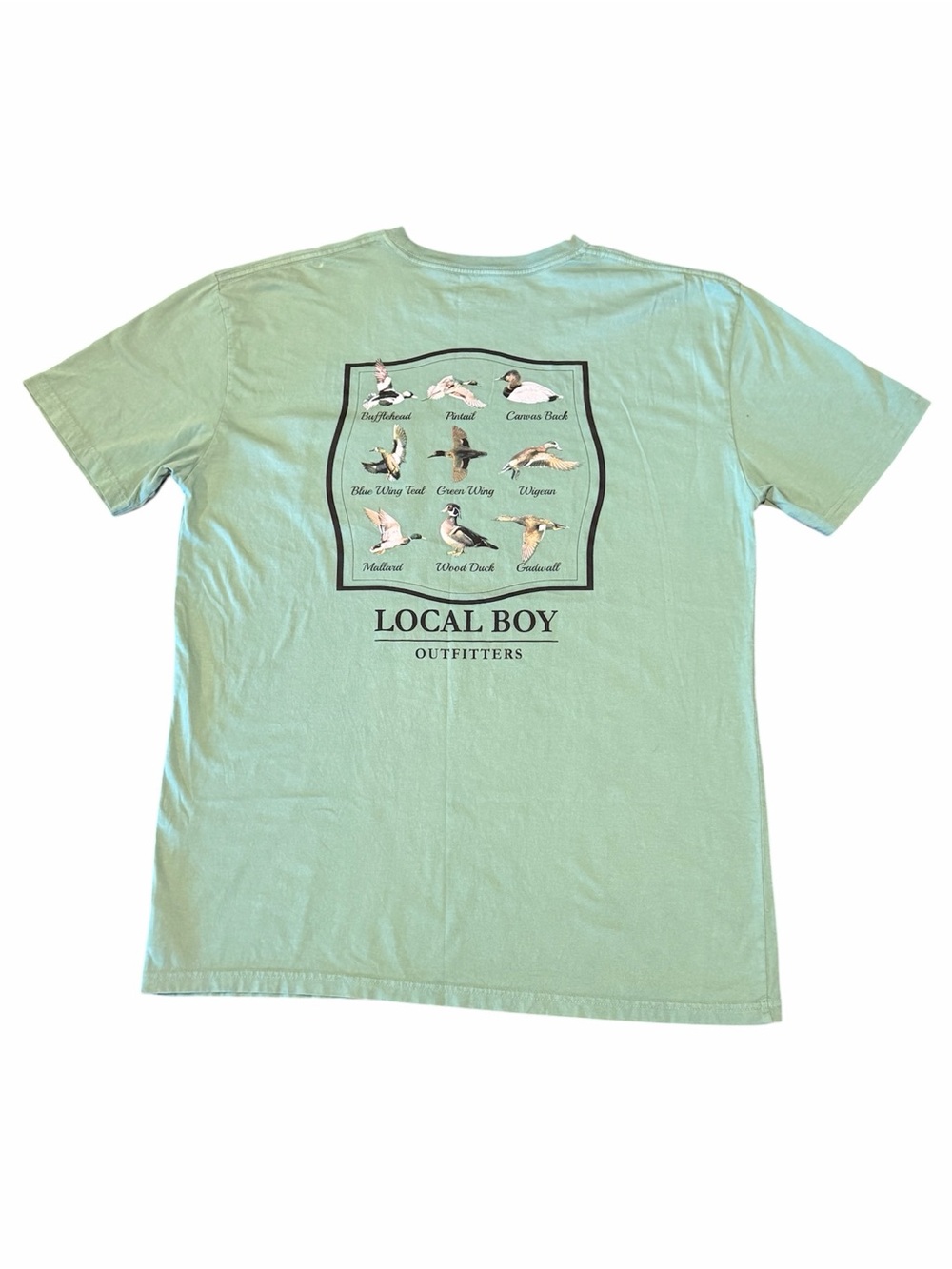 Local Boys Outfitters Men’s Duck Hunting Pocket  Graphic T-Shirt Size Large